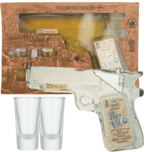 Hijos De Villa Tequila Rep. Pistol + 2 glazen 20cl Gold Tequila