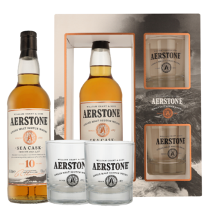 Aerstone 10 Years Sea Cask + 2 glazen 70cl Whisky