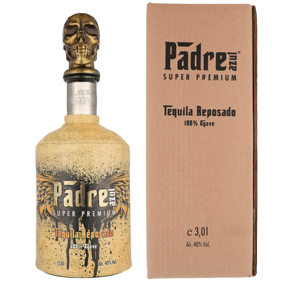 Padre Azul Reposado 3 liter Gold Tequila + Geschenkverpakking