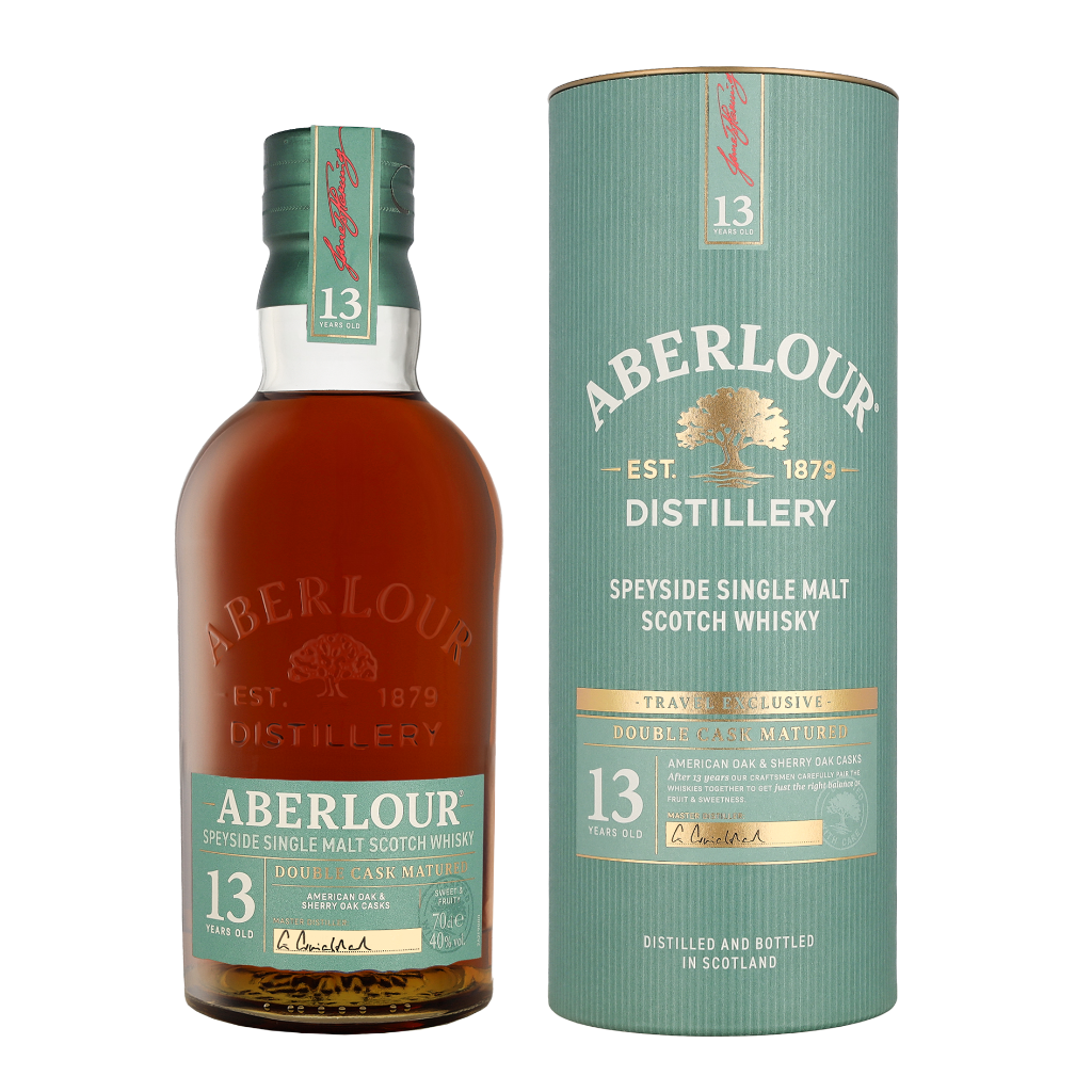 Aberlour 13 Years Double Cask Matured Travel Exclusive 0.70 liter Whisky + Geschenkverpakking